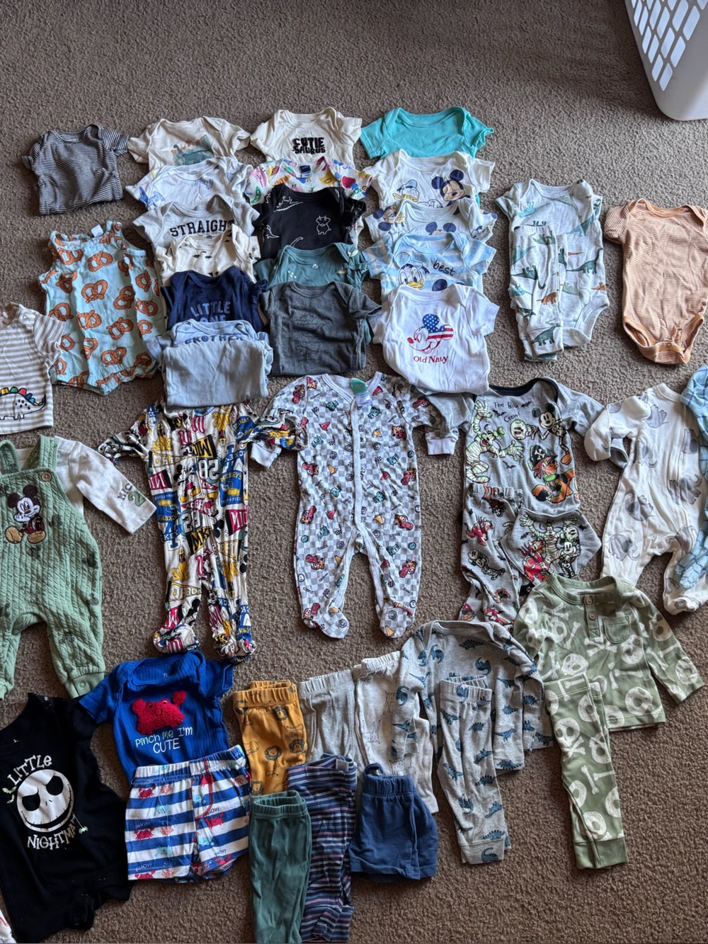 Baby Boys Mixed Onesie & Pajama Lot - Multicolor